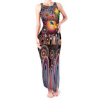 Personalised NAIDOC Week 2025 Crows Football Tank Maxi Dress Aboriginal Dot Painting
