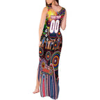 Personalised NAIDOC Week 2025 Crows Football Tank Maxi Dress Aboriginal Dot Painting