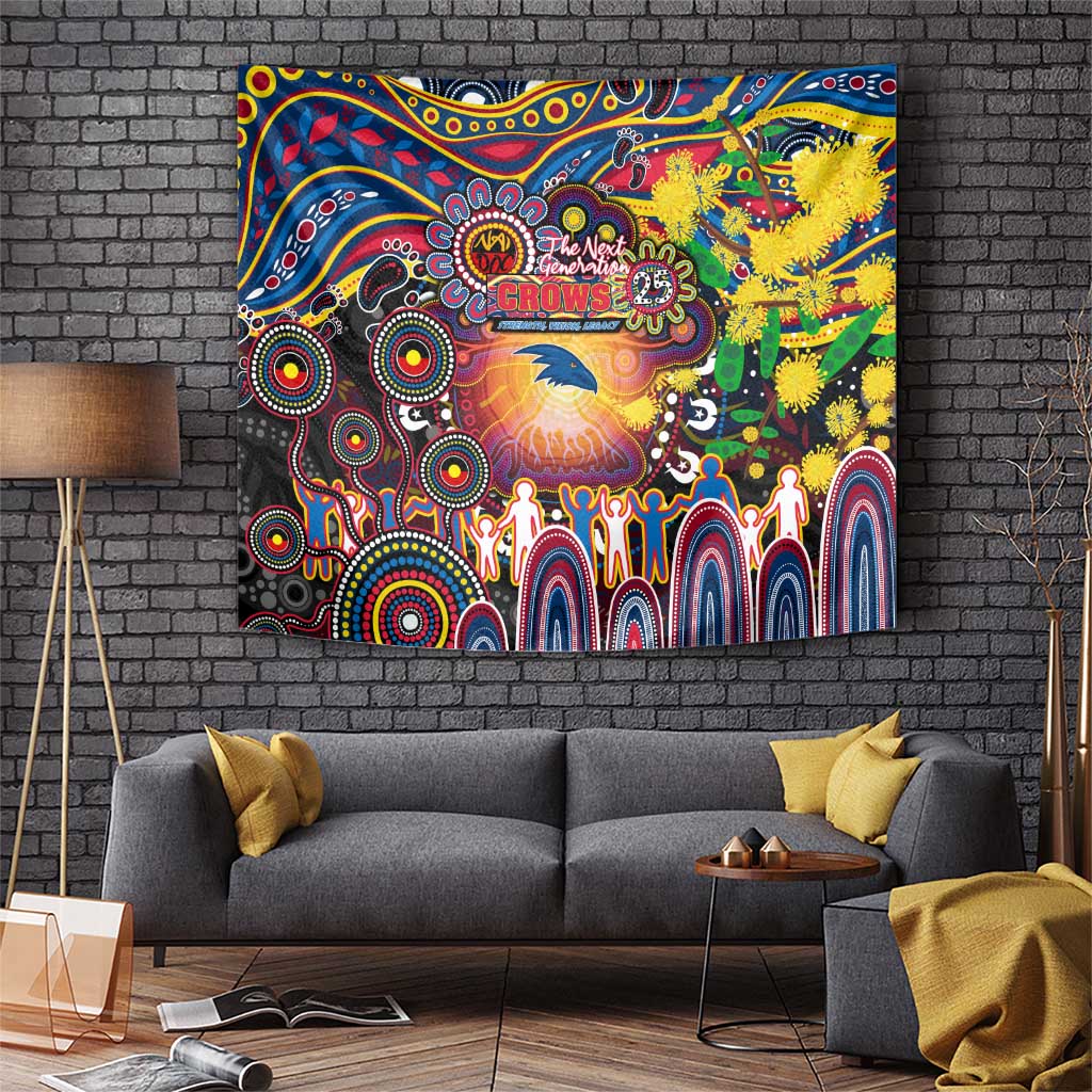 NAIDOC Week 2025 Crows Football Tapestry Aboriginal Dot Painting