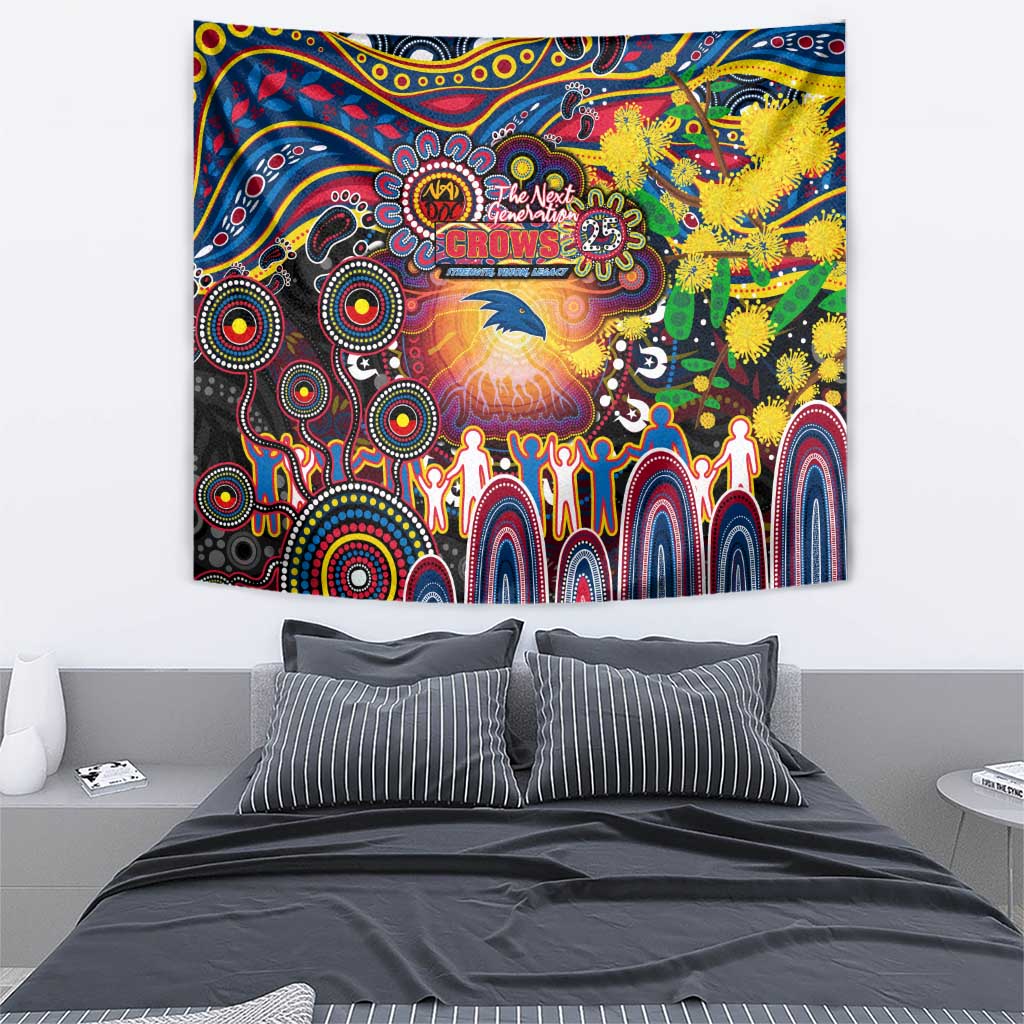 NAIDOC Week 2025 Crows Football Tapestry Aboriginal Dot Painting
