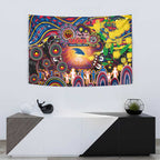 NAIDOC Week 2025 Crows Football Tapestry Aboriginal Dot Painting