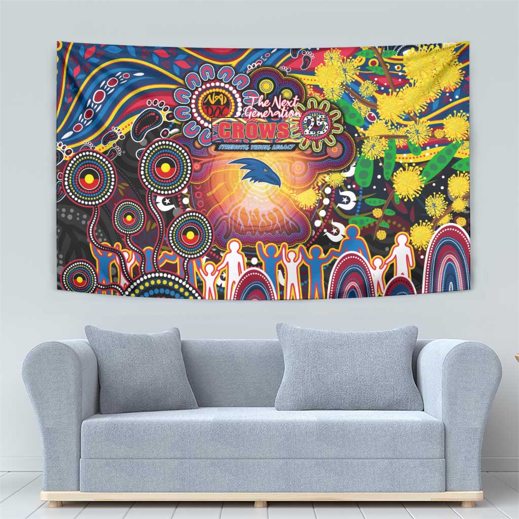 NAIDOC Week 2025 Crows Football Tapestry Aboriginal Dot Painting