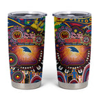 NAIDOC Week 2025 Crows Football Tumbler Cup Aboriginal Dot Painting