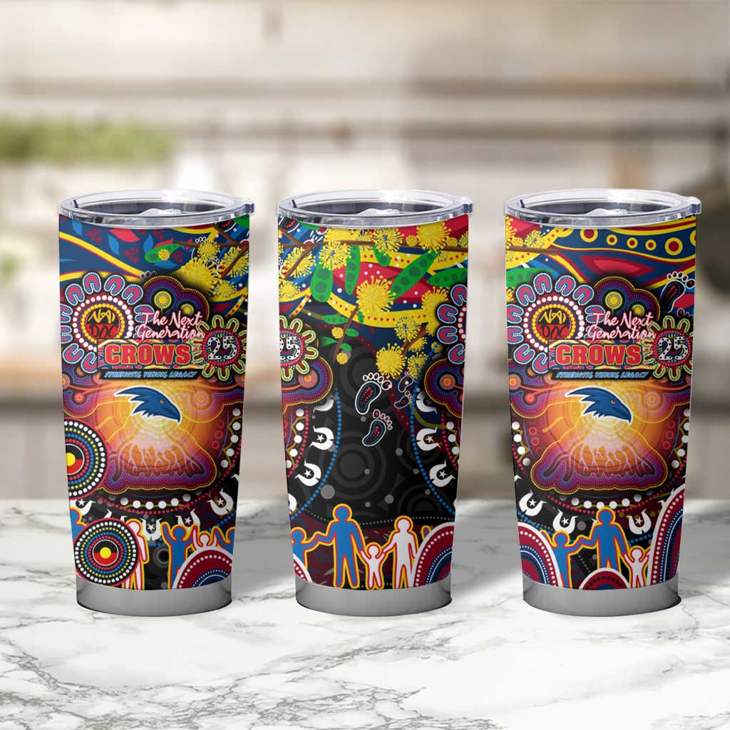 NAIDOC Week 2025 Crows Football Tumbler Cup Aboriginal Dot Painting