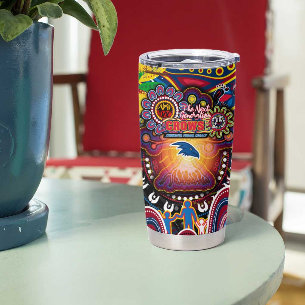 NAIDOC Week 2025 Crows Football Tumbler Cup Aboriginal Dot Painting