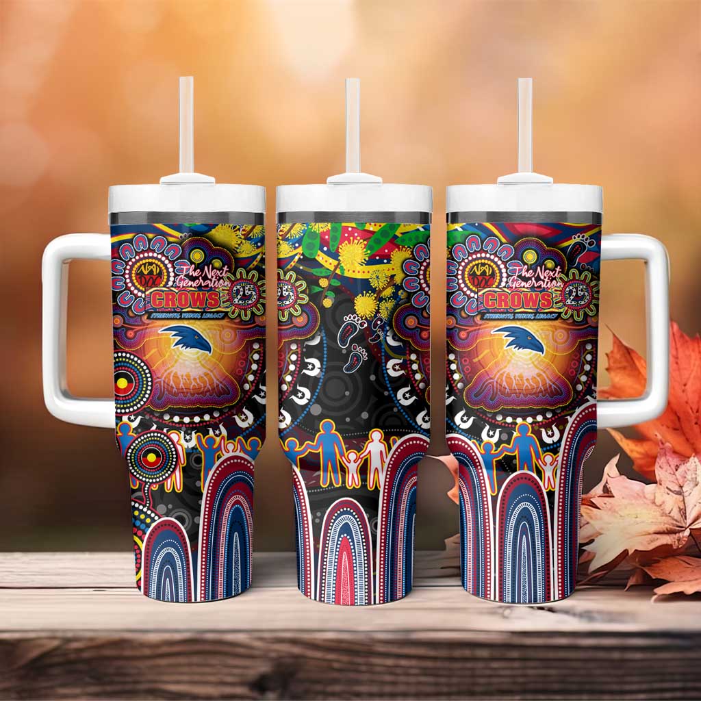 NAIDOC Week 2025 Crows Football Tumbler With Handle Aboriginal Dot Painting
