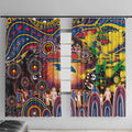 NAIDOC Week 2025 Crows Football Window Curtain Aboriginal Dot Painting