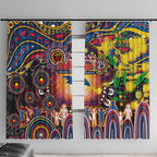 NAIDOC Week 2025 Crows Football Window Curtain Aboriginal Dot Painting