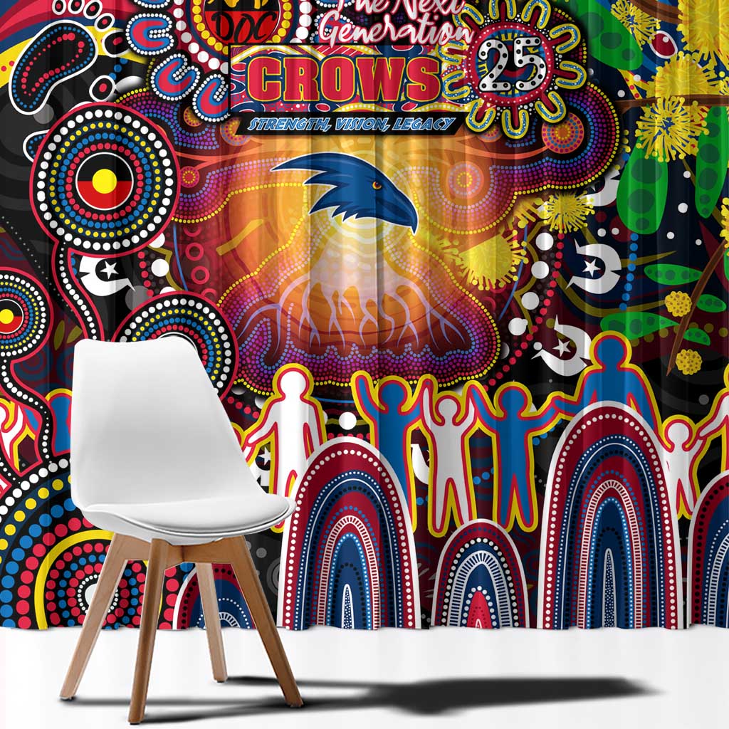 NAIDOC Week 2025 Crows Football Window Curtain Aboriginal Dot Painting