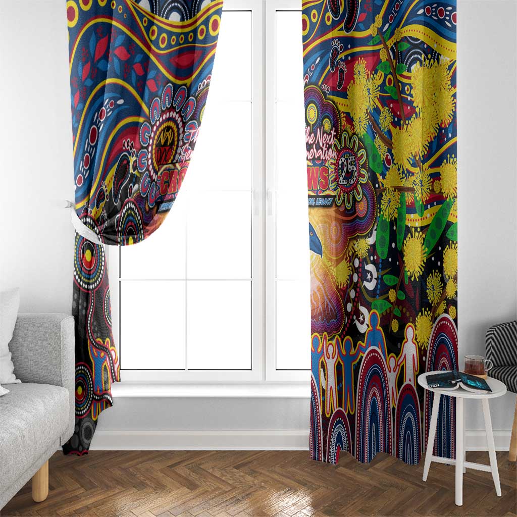 NAIDOC Week 2025 Crows Football Window Curtain Aboriginal Dot Painting