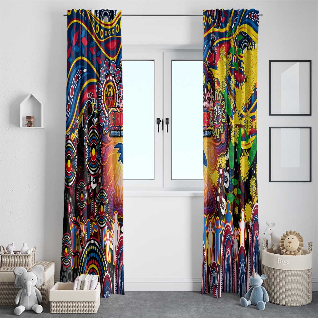 NAIDOC Week 2025 Crows Football Window Curtain Aboriginal Dot Painting