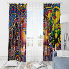 NAIDOC Week 2025 Crows Football Window Curtain Aboriginal Dot Painting