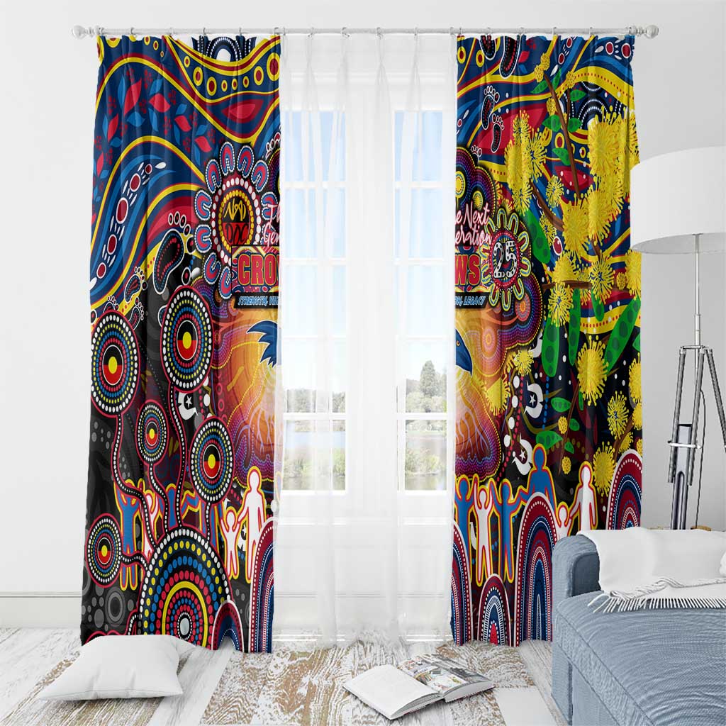 NAIDOC Week 2025 Crows Football Window Curtain Aboriginal Dot Painting