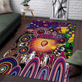 NAIDOC Week 2025 Lions Football Area Rug Aboriginal Dot Painting