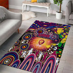 NAIDOC Week 2025 Lions Football Area Rug Aboriginal Dot Painting
