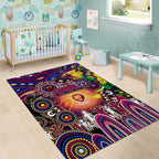NAIDOC Week 2025 Lions Football Area Rug Aboriginal Dot Painting