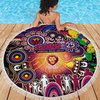 NAIDOC Week 2025 Lions Football Beach Blanket Aboriginal Dot Painting