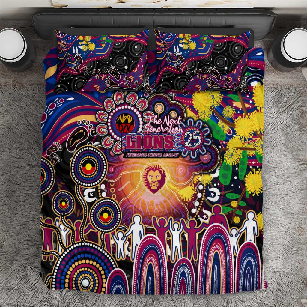 NAIDOC Week 2025 Lions Football Bedding Set Aboriginal Dot Painting