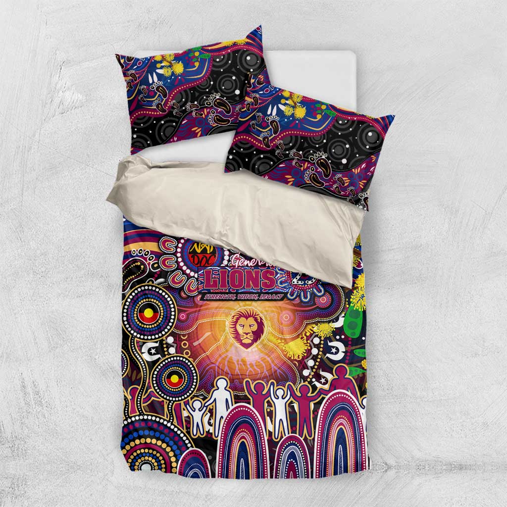 NAIDOC Week 2025 Lions Football Bedding Set Aboriginal Dot Painting