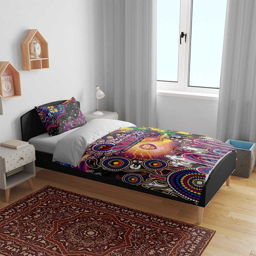 NAIDOC Week 2025 Lions Football Bedding Set Aboriginal Dot Painting