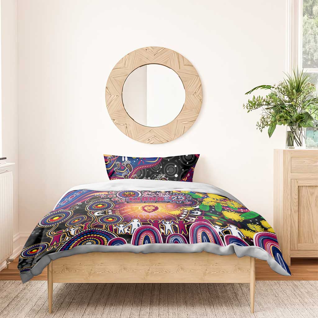 NAIDOC Week 2025 Lions Football Bedding Set Aboriginal Dot Painting