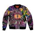 Personalised NAIDOC Week 2025 Lions Football Bomber Jacket Aboriginal Dot Painting
