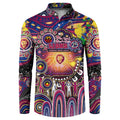 Personalised NAIDOC Week 2025 Lions Football Button Sweatshirt Aboriginal Dot Painting