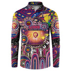 Personalised NAIDOC Week 2025 Lions Football Button Sweatshirt Aboriginal Dot Painting