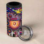 NAIDOC Week 2025 Lions Football 4 in 1 Can Cooler Tumbler Aboriginal Dot Painting