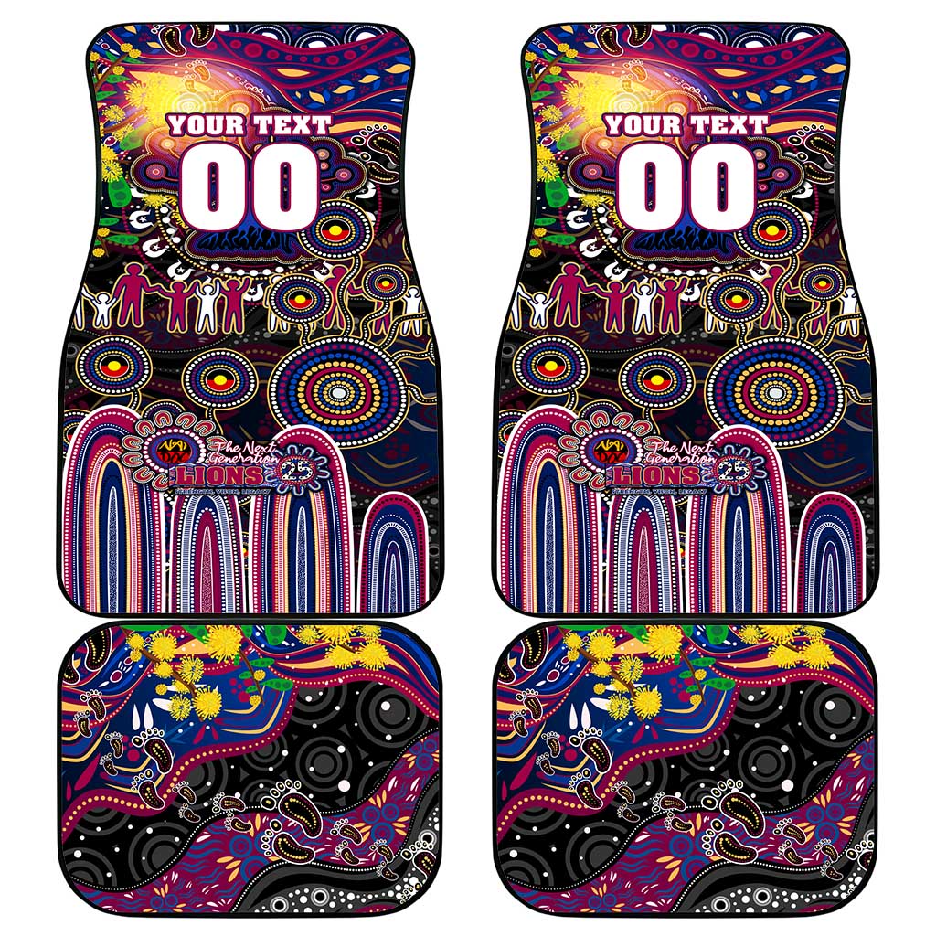 NAIDOC Week 2025 Lions Football Car Mats Aboriginal Dot Painting