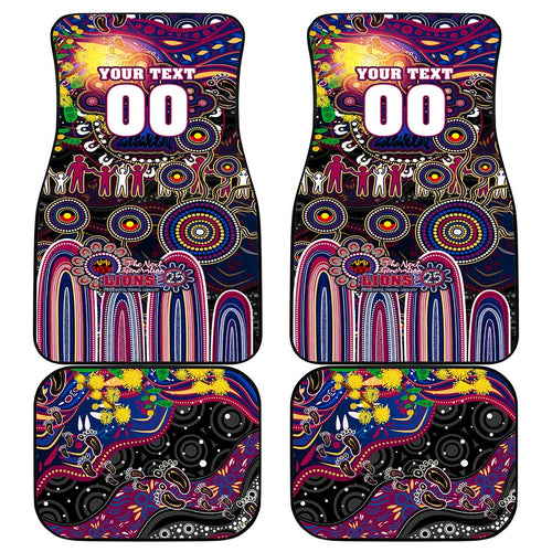 NAIDOC Week 2025 Lions Football Car Mats Aboriginal Dot Painting
