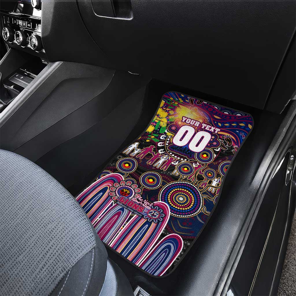 NAIDOC Week 2025 Lions Football Car Mats Aboriginal Dot Painting