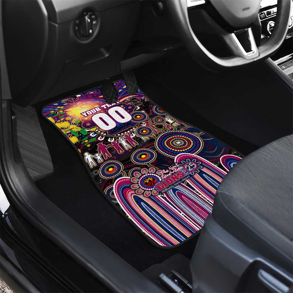 NAIDOC Week 2025 Lions Football Car Mats Aboriginal Dot Painting