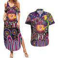Personalised NAIDOC Week 2025 Lions Football Couples Matching Summer Maxi Dress and Hawaiian Shirt Aboriginal Dot Painting