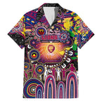 Personalised NAIDOC Week 2025 Lions Football Family Matching Mermaid Dress and Hawaiian Shirt Aboriginal Dot Painting