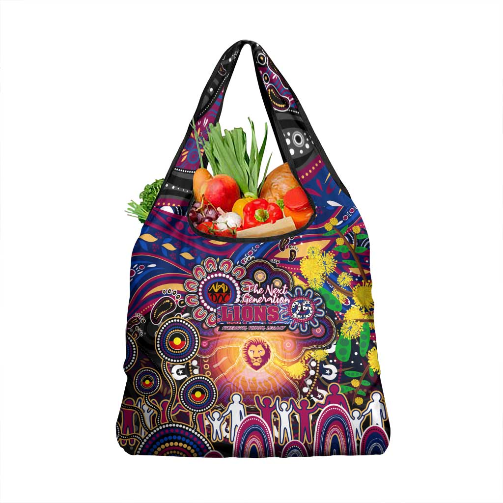 NAIDOC Week 2025 Lions Football Grocery Bag Aboriginal Dot Painting