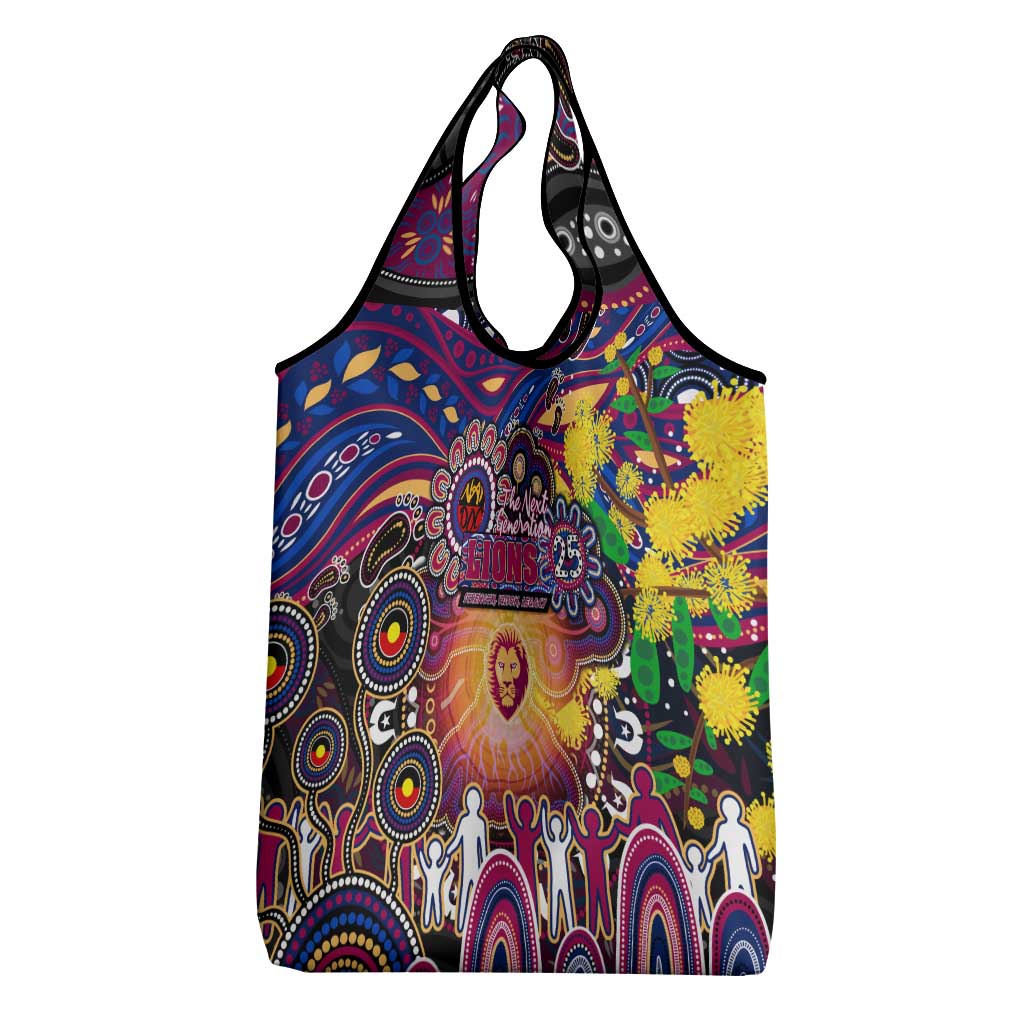 NAIDOC Week 2025 Lions Football Grocery Bag Aboriginal Dot Painting
