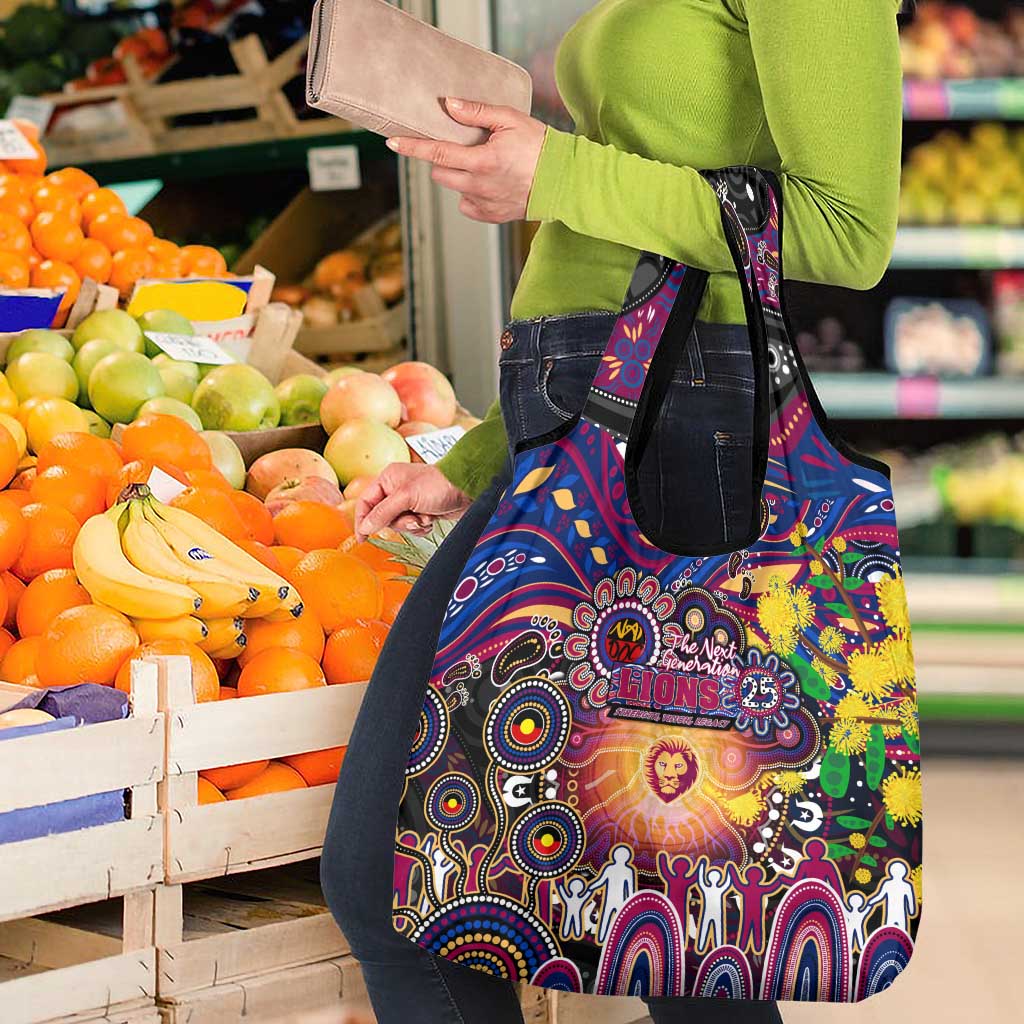 NAIDOC Week 2025 Lions Football Grocery Bag Aboriginal Dot Painting