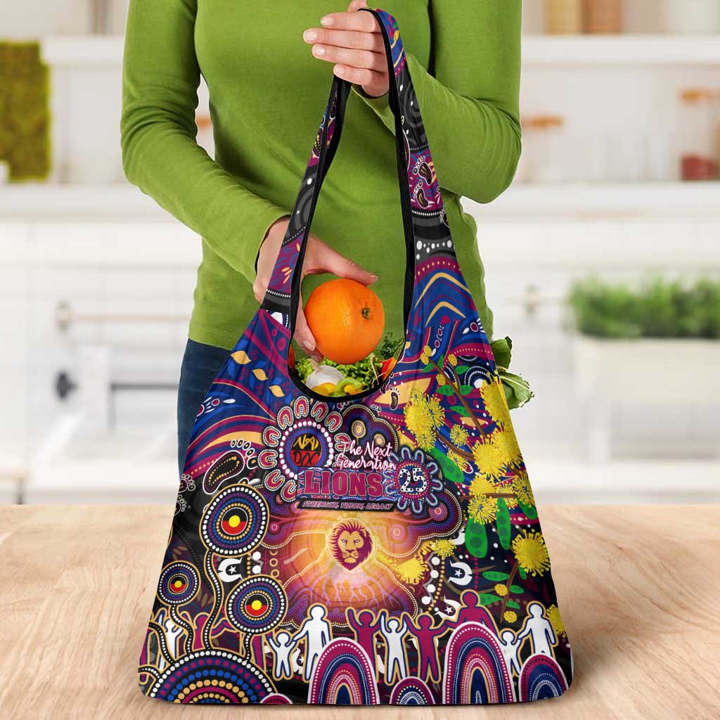 NAIDOC Week 2025 Lions Football Grocery Bag Aboriginal Dot Painting