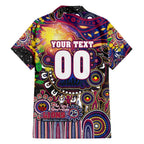 Personalised NAIDOC Week 2025 Lions Football Hawaiian Shirt Aboriginal Dot Painting
