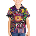 Personalised NAIDOC Week 2025 Lions Football Hawaiian Shirt Aboriginal Dot Painting