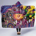 NAIDOC Week 2025 Lions Football Hooded Blanket Aboriginal Dot Painting