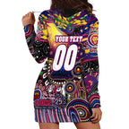 Personalised NAIDOC Week 2025 Lions Football Hoodie Dress Aboriginal Dot Painting