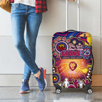 NAIDOC Week 2025 Lions Football Luggage Cover Aboriginal Dot Painting