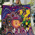 NAIDOC Week 2025 Lions Football Quilt Aboriginal Dot Painting