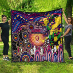 NAIDOC Week 2025 Lions Football Quilt Aboriginal Dot Painting