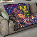 NAIDOC Week 2025 Lions Football Quilt Aboriginal Dot Painting