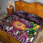 NAIDOC Week 2025 Lions Football Quilt Bed Set Aboriginal Dot Painting