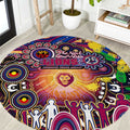 NAIDOC Week 2025 Lions Football Round Carpet Aboriginal Dot Painting