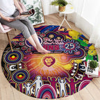 NAIDOC Week 2025 Lions Football Round Carpet Aboriginal Dot Painting